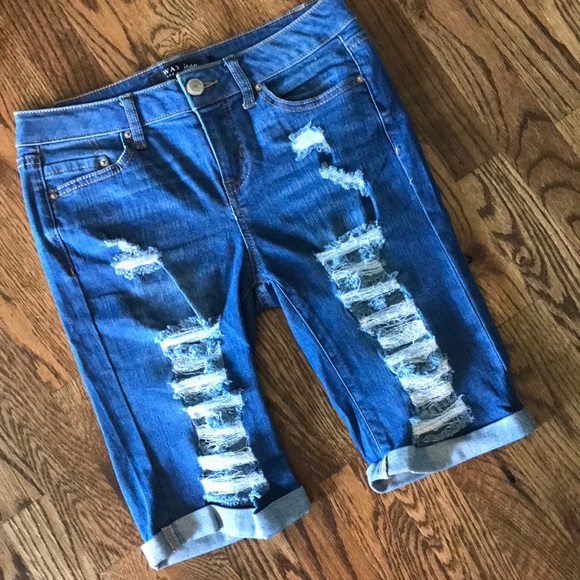 Wax Jean Shorts Wax Jeans Los Angles Destructive Jeans Poshmark